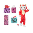Muñeca Barbie Cutie Reveal Gatito Disfrazado de Panda Rojo