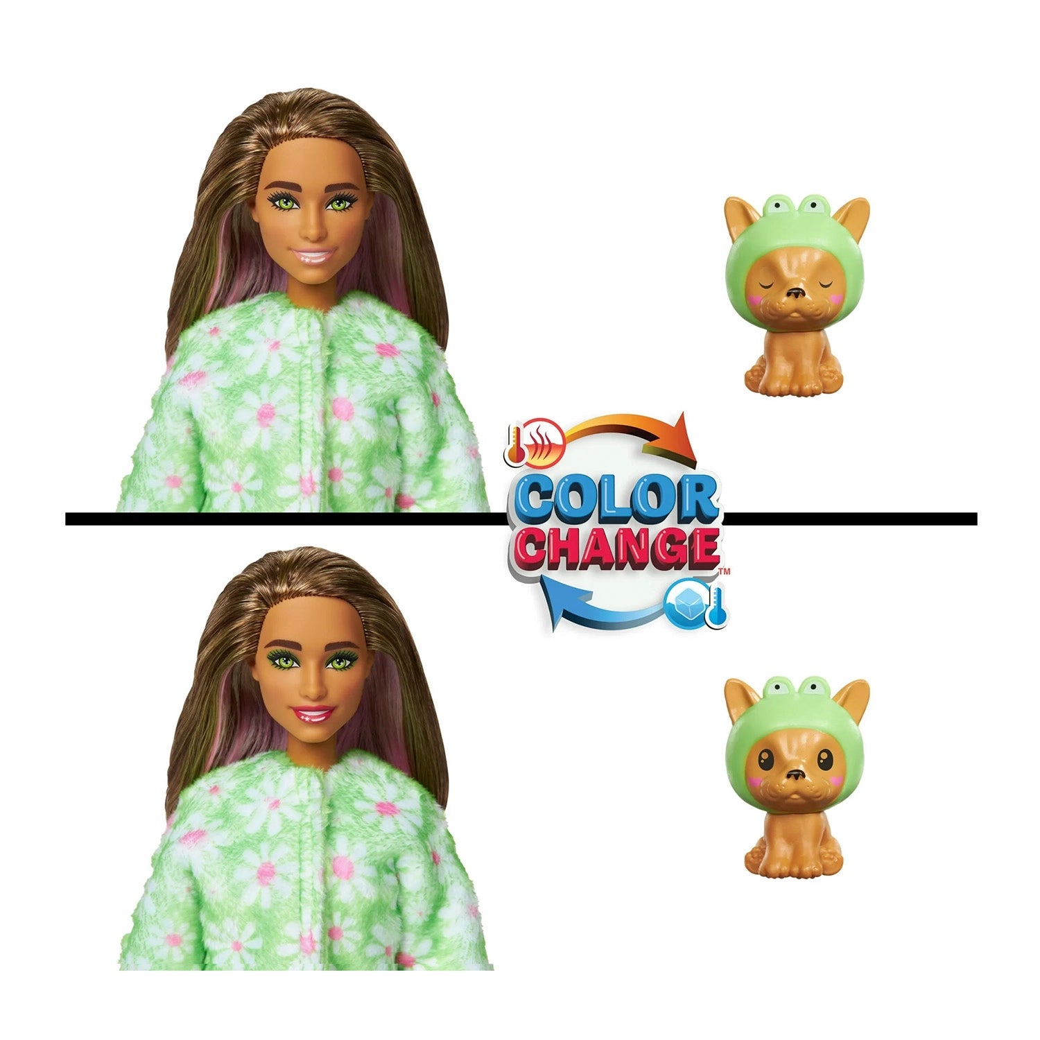 Muñeca Barbie Cutie Reveal Perrito Disfrazado De Rana