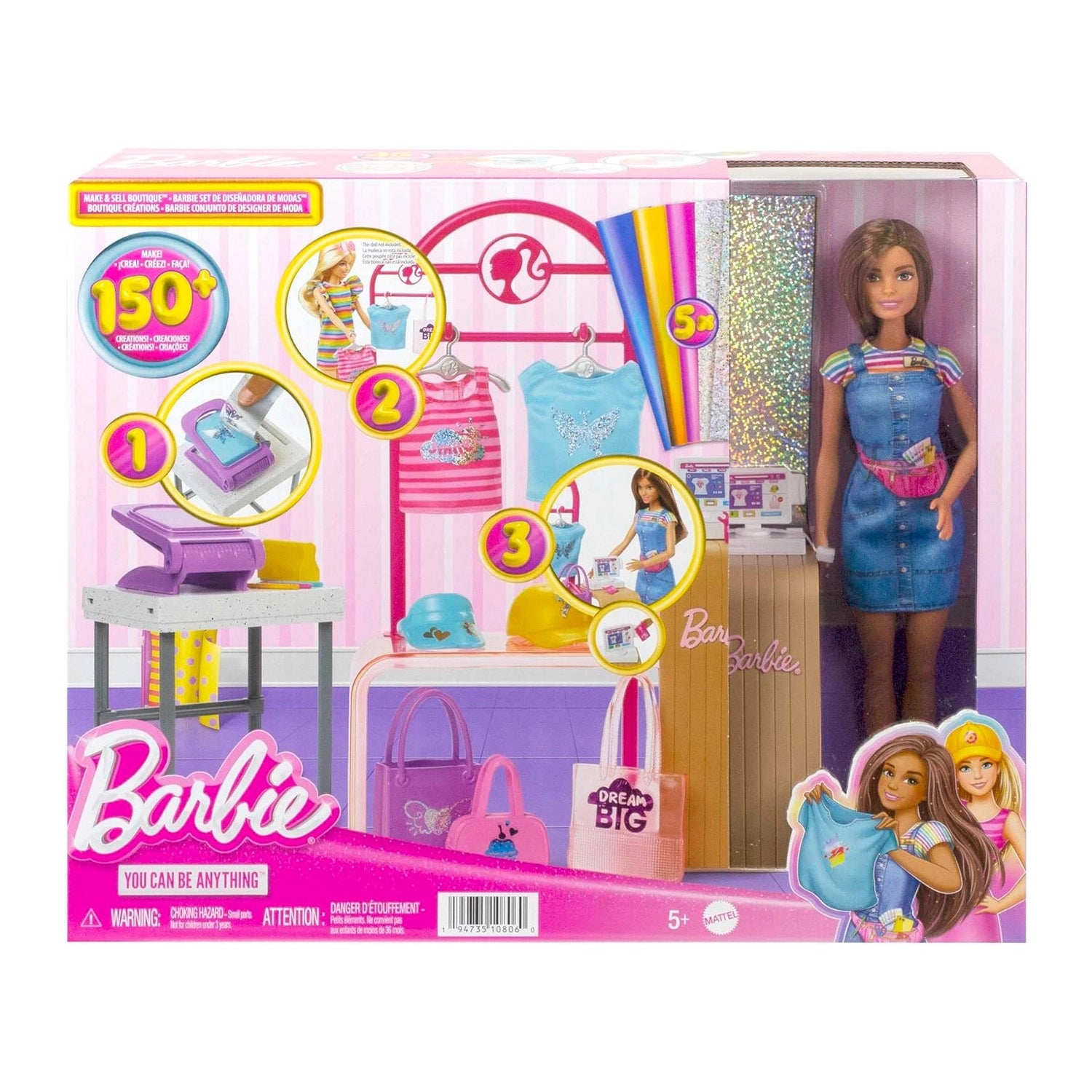 Muñeca Barbie Set De Diseñadora De Moda