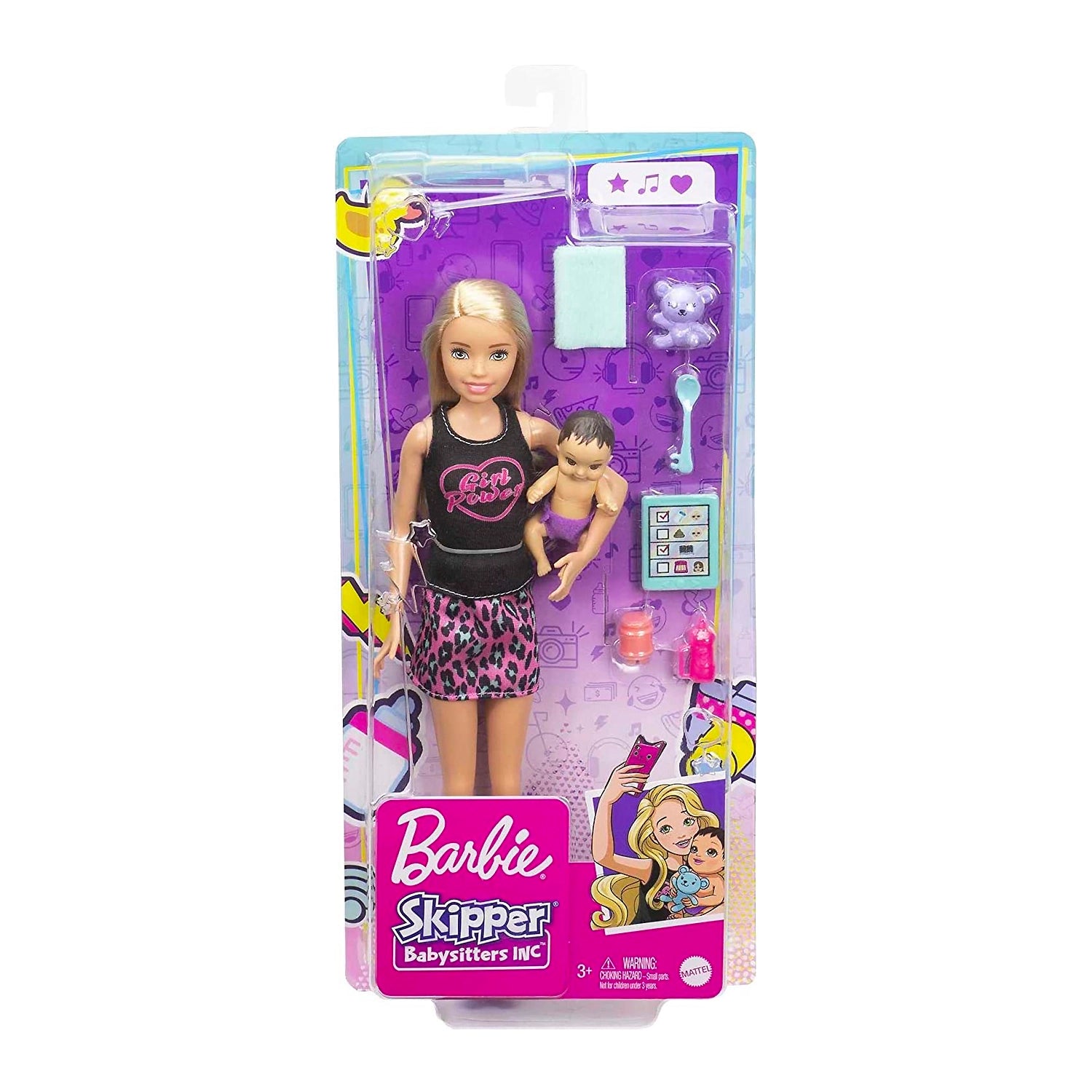 Muñeca Barbie Skipper Babysitters Inc Niñera con Bebé