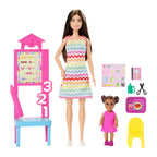 Muñeca Barbie Profesiones Maestra Morena con Alumna JCR76