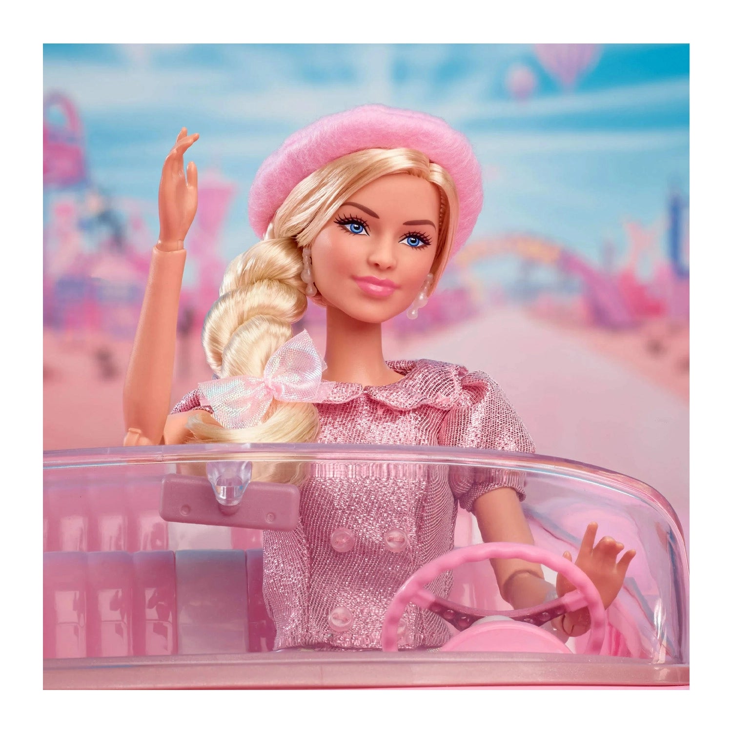 Muñeca Margot Robbie como Barbie La Película Pink Beret
